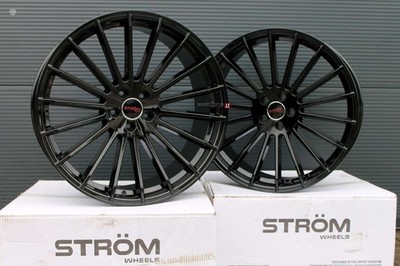 STROM STR4 R22 5x120 alloy wheels 4x 22 inch Black 10.5J 11.5J Felgen BMW X5 X6