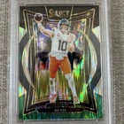 2024 Panini Select - Concourse Bo Nix #30 Black & Green Shock Prizm (RC) PSA 9