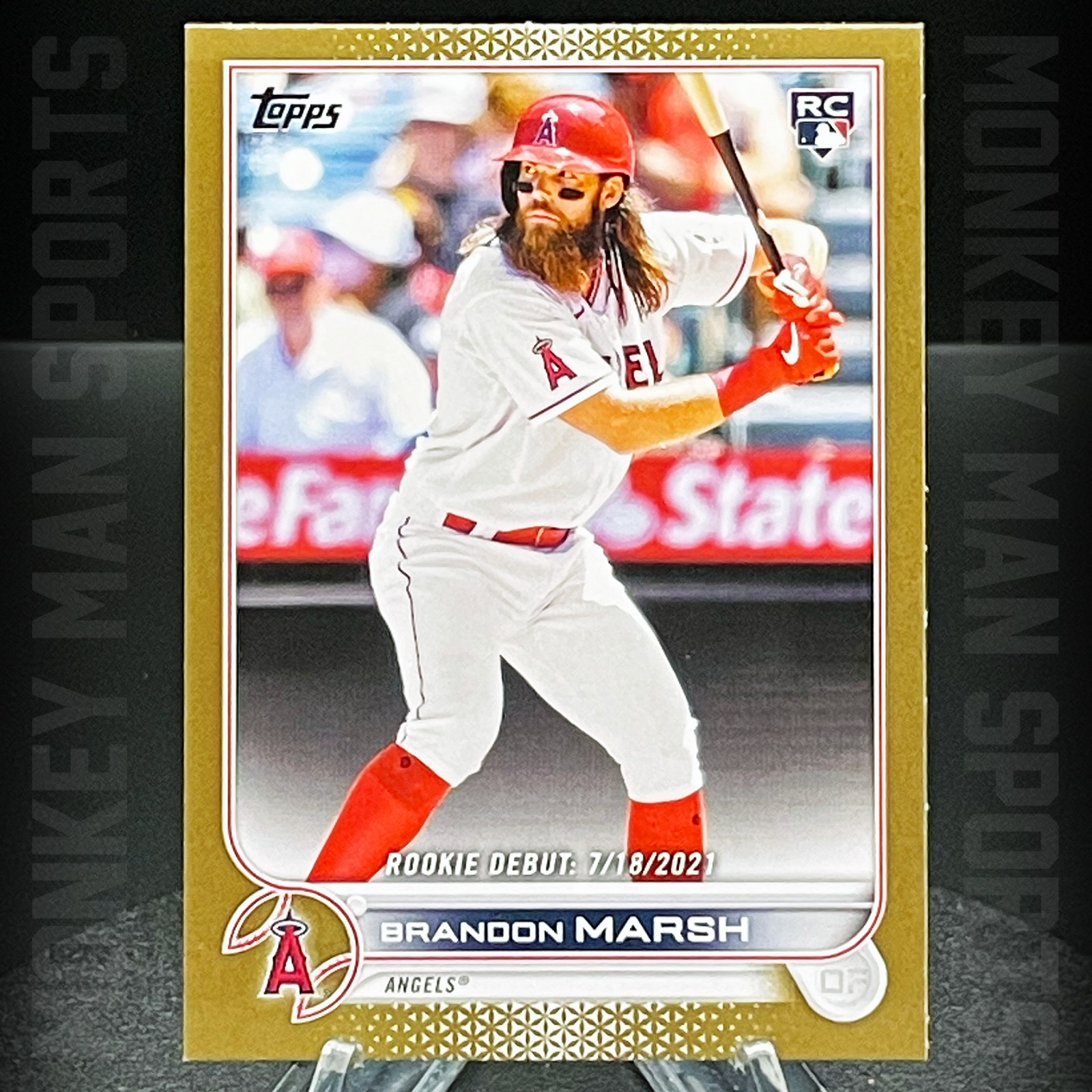 2022 Topps Update - Brandon Marsh Rookie RC #/2022 - #US35 GOLD BORDER ANGELS