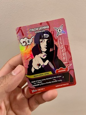 Naruto Mythos TCG - Itachi Uchiha Amaterasu 128/130V - Winner ENGLISH