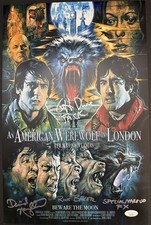 David Naughton Griffin Dunne Rick Baker American Werewolf London Triple Signed