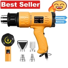 Efficient 1800W Heat Gun Kit – Variable Settings & 4 Nozzles for All Your Tasks