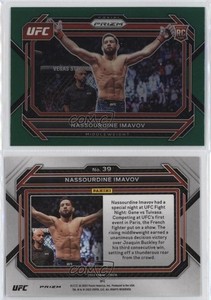 2023 Panini Prizm UFC Green Prizm Nassourdine Imavov #39 Rookie RC