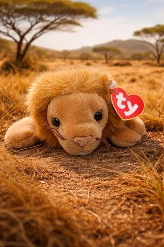 Beanie Baby Roary The Lion 1996 Vintage NWT Early-Era BB Plush