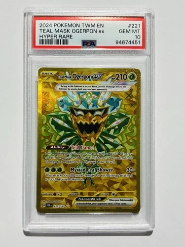 PSA 10 - Teal Mask Ogerpon ex 221 (Pokemon Twilight Masquerade)