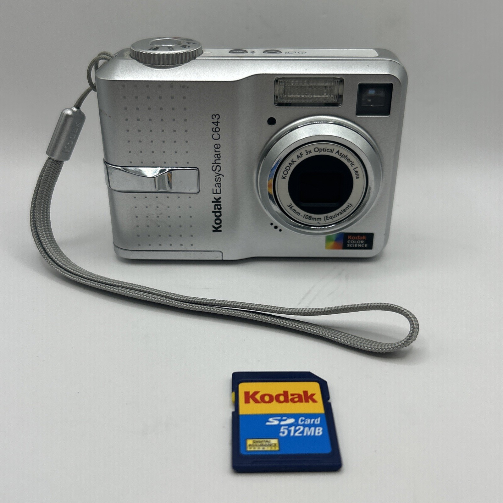 Kodak EasyShare C643 6.1MP Digital Camera with 3x Optical Zoom - Silver UNTESTED