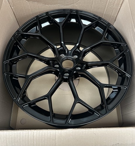 4 CERCHI LAMBORGHINI HURACAN 20 " ORIGINALI NARVI 4T0601017 NERO RIVERNICIATI - Picture 9 of 10