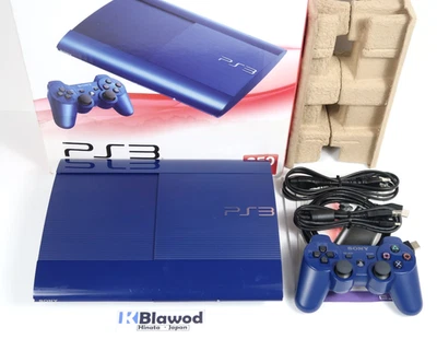 Console Playstation 3 PS3 CECH-4000B AZ Blue 250Go avec boite SONY Testée... - Photo 1/4