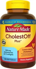 Nature Made Cholestoff Plus Lowers Cholesterol  100 Softgels  EXP 02/2026 NEW