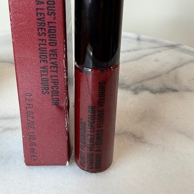 Flirt! Plushious Liquid Velvet Lipcolor 12 Red Stiletto 0.2oz New in Box