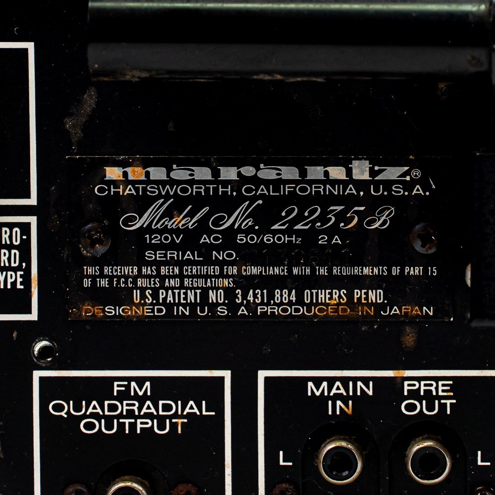 Frontale Marantz Vintage - Piastra Frontale Ricambio Per Ricevitore