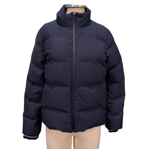 Tory Burch Sport giacca piumino d'anatra donna blu navy taglia small