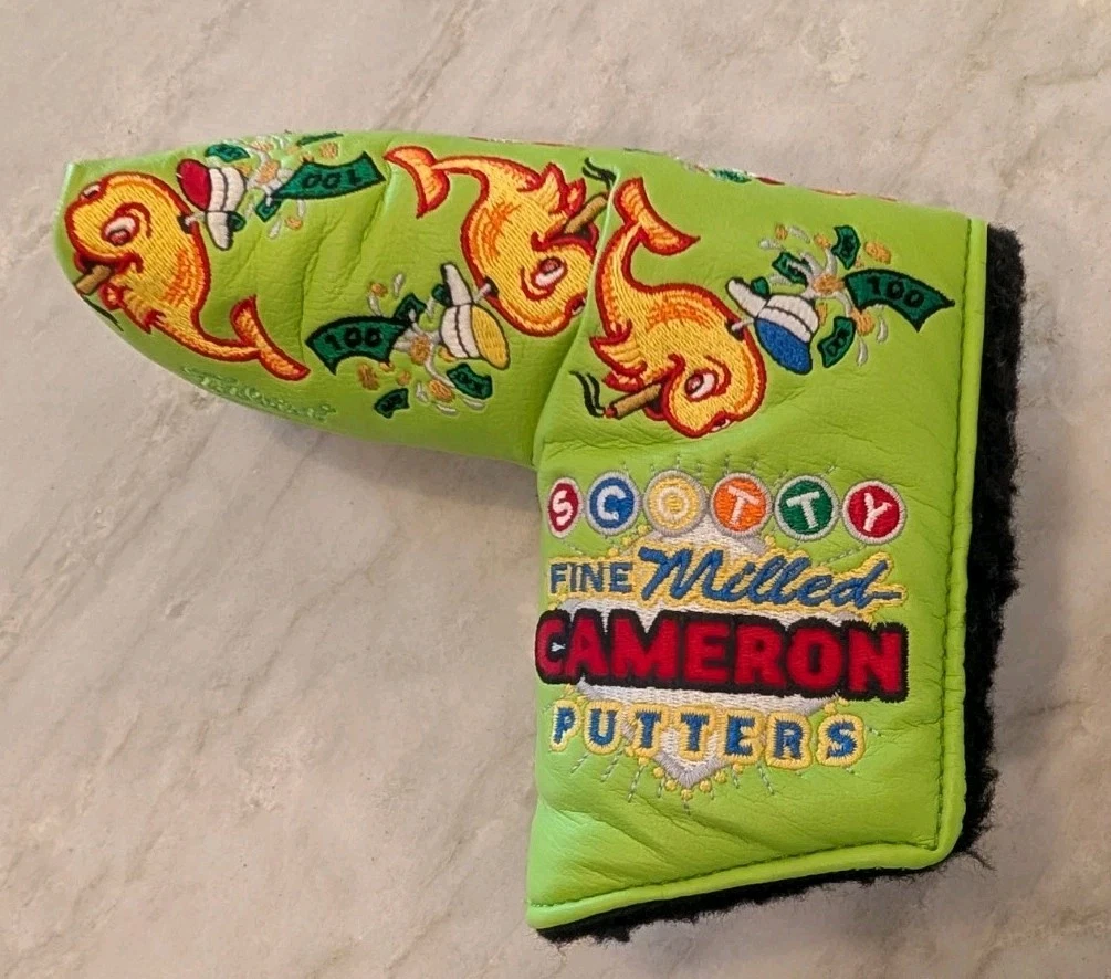 Scotty Cameron 2011 Las Vegas Dancing Whales Blade Headcover New Out Of Bag