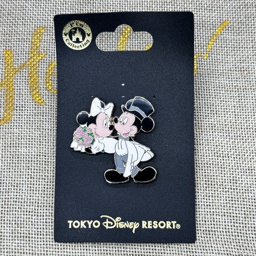 RARE!! Tokyo Disney Resort Pin Mickey & Minnie wedding Tuxedo TDR JAPAN