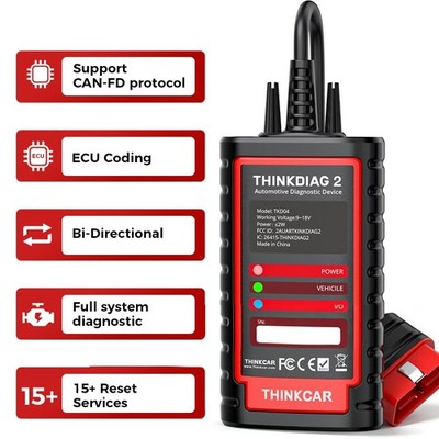 Thinkdiag 2 Car OBD2 Diagnostic Tool Bidirectional All System ECU Coding Scanner
