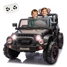 24V Kids Ride On Car 2 Seater Electric Truck Toy with Remote Bluetooth 2.5-4 MPH