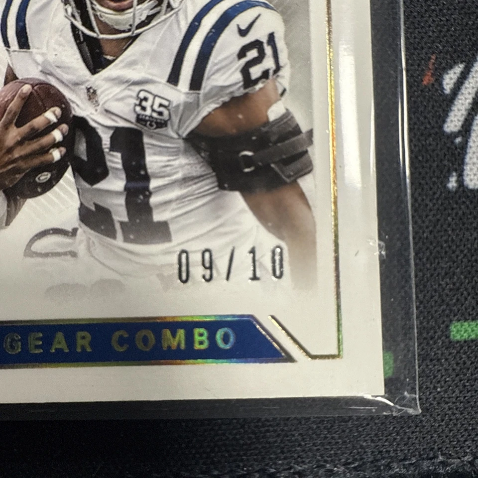 2018 Panini National Treasures Bradley Chubb Nyheim Hines Rookie Gear 9/10 - Image 2 of 3