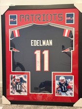 New England Patriots Julian Edelman Signed, Authenticated and Framed Nike Jersey