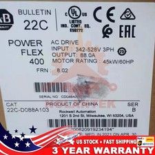New Factory Sealed Allen-Bradley 22C-D088A103 PowerFlex 400 45 kW 60HP AC Drive