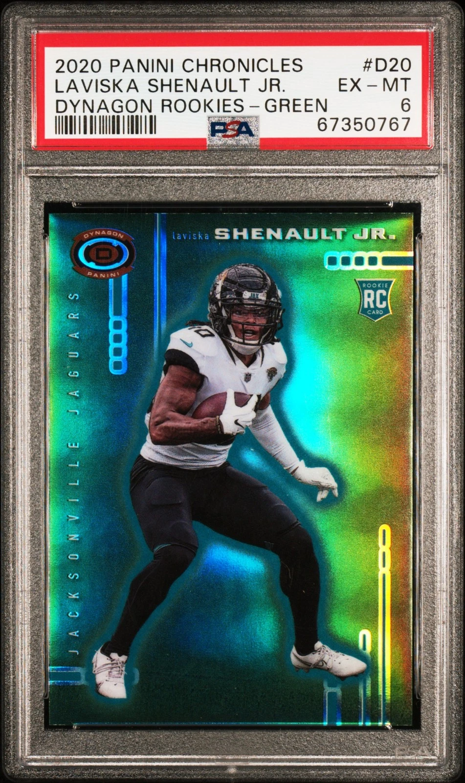 Laviska Shenault Jr. Panini Chronicles Dynagon Rookies #D20 Green