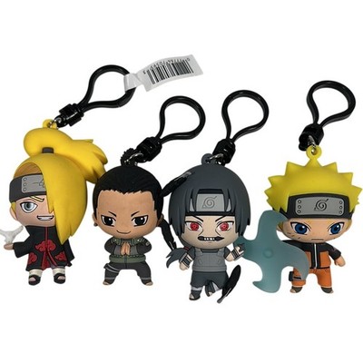 Naruto Shippuden Anime Figur Schlüsselanhänger Tasche Clips Konvolut x4 Schlüsselanhänger Restposten