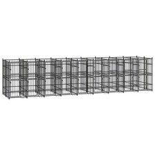 Outdoor Dog Kennel Steel 178.6 ft