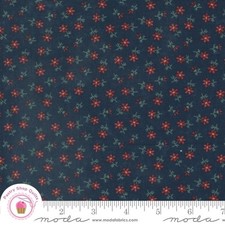 Moda DAISY LANE 9763 14 Blue Navy Floral KANSAS TROUBLES Quilt Fabric