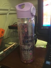 TESCO  LILAC ALWAYS REMEMBER TO SPARKLE  750ML  WATER BOTTLE BIRTHDAY CHRISTMAS