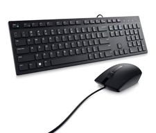 Dell Wired Plug  Play Keyboard  Mouse Bundle Multimedia Black