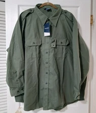 NWT Propper Tactical BDU Shirt Mens Long Sleeve Utility Army Green Button 3XLR