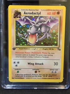 first edition aerodactyl pokemon card Aerodactyl 1st Edition