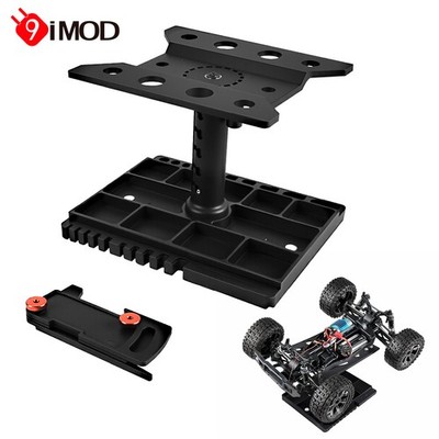 9IMOD RC Car Repair Stand Work Station w/Angle Ruler For 1/16 1/18 1/20 RC Car