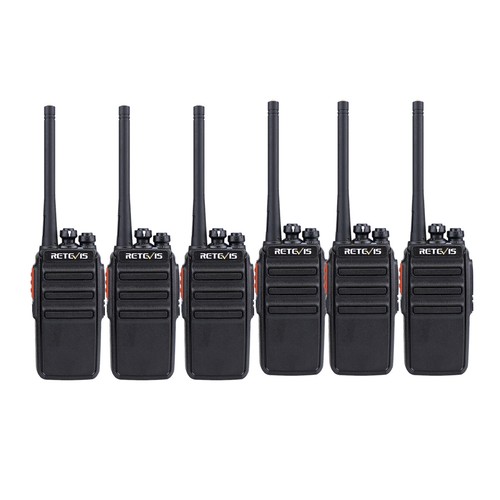 3XRetevis RT24 Walkie Talkie 6pcs 16Kanäle VOX Handfunkgerät Hotel Sicherheit