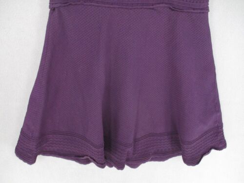 Sandro Dress Womens 2 Purple Betsey Mini Lace Fit Flare Knit Shor V Neck Stretch - Picture 4 of 23