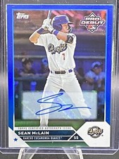 2023 Topps Pro Debut #PD-42 Sean McLain Autographs Blue #/150