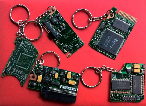 RAM computer keyring, Upcycled recycled. Unique gamer gift CPU processor keyring - 第 3/18 張圖片