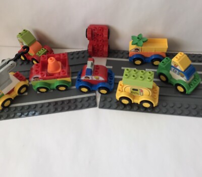 53 Building Blocks Toy Cars W/Suitcase Road Tracks Toy  Blocks