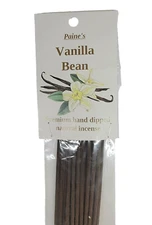 20 sticks 11" VANILLA HAND DIPPED NATURAL INCENSE Paine's premium fragrance USA
