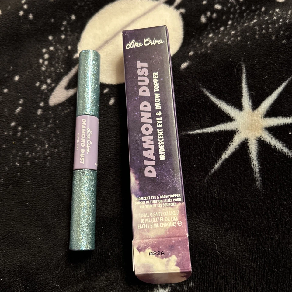 LIME CRIME DIAMANTE POLVO IRIDISCENTE BRILLO OJOS Y CEJAS TOPPER Invierno Azul Raro Foto 2 de 4