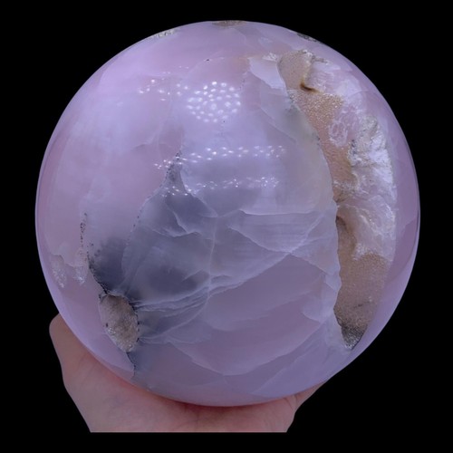 Bola de calcita de mangano color rosa de alta calidad, esfera, bola de calcita fluorescente - Imagen 5 de 9