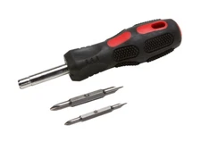 6 in 1 SCREWDRIVER = 1/4" & 5/16" Nut Setter + 2 PHILLIPS & 2 SLOTTED