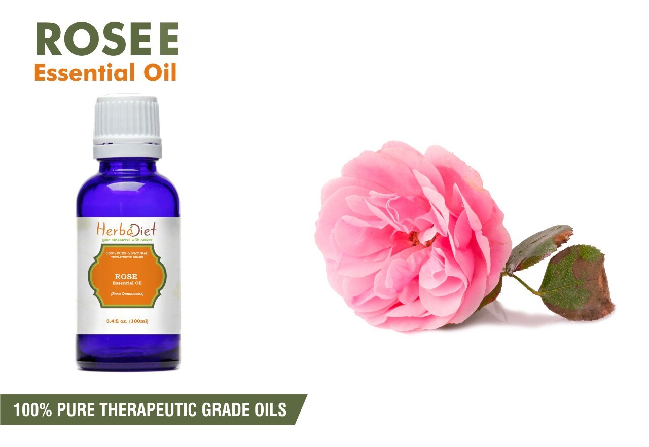 Premium Rose Essential Oil Pure Natural Uncut Undilluted Therapeutic Grade Oils