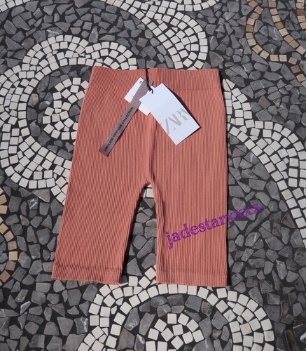 Zara Beige Pink Seamless Cycling Shorts 