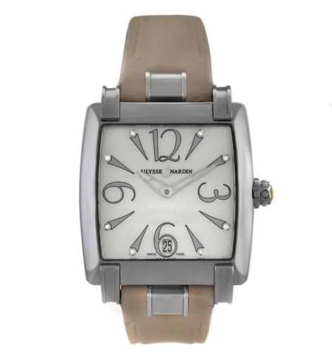 Ulysse Nardin Caprice 133-91 Diamonds MOP Date Steel 33MM Ladi...