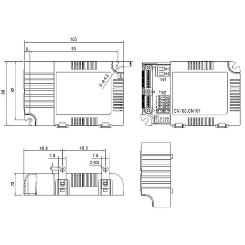 MEAN WELL LCM-25 25W 0-10V Dimmbar Konstantstrom LED Netzteil 350 500 600 700 90 - 第 2/2 張圖片