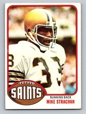 1976 Topps #353 Mike Strachan  RC Rookie New Orleans Saints