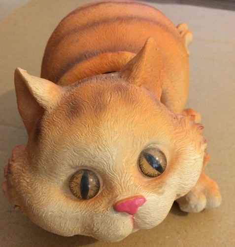 2005 Garden Gate Designs Bobble-Head Orange Fat Cat-Distri'd by JoAnne's Stores - Picture 2 of 5