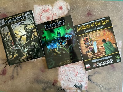 FREEPORT d20 rpg lot Green Ronin PIRATE'S GUIDE, Cults of Freeport, Artifacts...