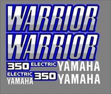 Blue & Gray Warrior 350 Stock Style Full Graphic Kit Decals Stickers 87-04 Atv