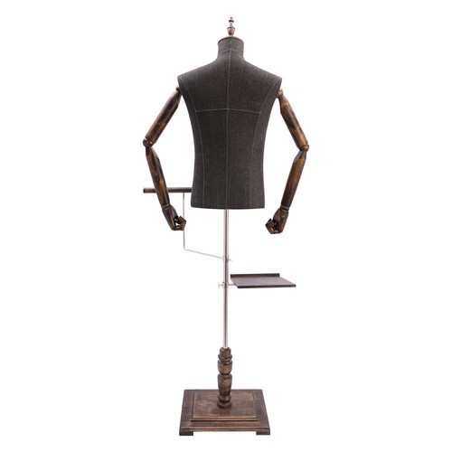 Antique Female Black Pinnable Dress Form Mannequin Torso with Flexible Arms - Picture 11 of 24